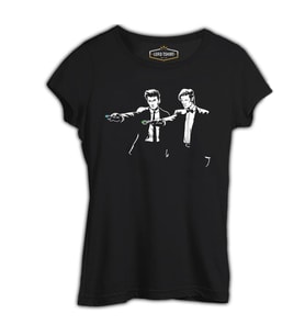 Doctor Who - Timefiction Siyah Kadın Tshirt
