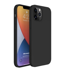 Microsonic Apple iPhone 12 Pro Max Kılıf Groovy Soft Siyah