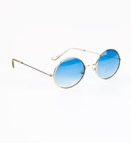 John Lennon Model Mavi Camlı Gözlük