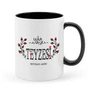 BK Gift Kişiye Özel Yılın En İyi Teyzesi Siyah Kupa Bardak