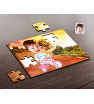BK Gift Kişiye Özel Bebek Karikatürlü Ahşap Puzzle-4
