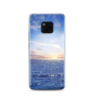 Gün Batımı Tasarımlı Süper Şeffaf Silikon Telefon Kılıfı Huawei Mate 20 Pro