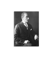 Atatürk Posteri Deri Kanvas Tablo 50x70cm