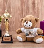 Sevgiliye Özel Oscar Ödülü ve Peluş Ayıcık