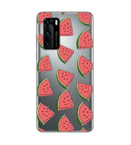 Karpuz Tasarımlı Süper Şeffaf Silikon Telefon Kılıfı Huawei P40