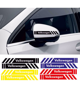 Volkswagen Amarok ayna sticker etiket şerit - spor tuning görünüm 1pakette 4 renk