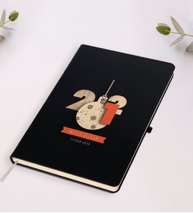 BK Gift Kişiye Özel 2024 Mutlu Yıllar Siyah Defter-3 (Siyah)