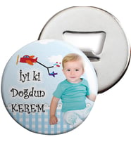 Uçak Konsept Açacaklı Magnet Kişiye Özel
