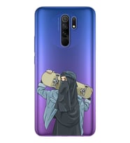 Kaykay Kız Tasarım Süper Şeffaf Silikon Telefon Kılıfı Xiomai Redmi 9