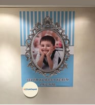 70x100cm Kişiye Özel Resimli Doğum Günü,Bebek Mevlüdü İçin Arka Fon Afişi
