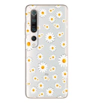 Papatya Tasarımlı Süper Şeffaf Silikon Telefon Kılıfı Xiomai Mi10-pro