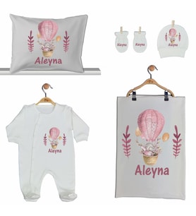 Pia Baby GL 2012 İsme Özel Balonlu Beşli Tulum Set