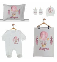 Pia Baby GL 2012 İsme Özel Balonlu Beşli Tulum Set