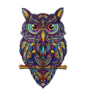YETİŞKİNLER İÇİN AHŞAP LAZER KESİM BAYKUŞ PUZZLE