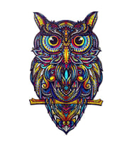 YETİŞKİNLER İÇİN AHŞAP LAZER KESİM BAYKUŞ PUZZLE