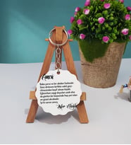 Amcaya Hediye Amca Yazılı Kişiye Özel Amca Ahşap Anahtarlık