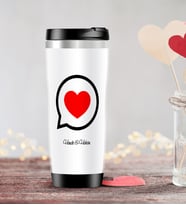 BK Gift Kişiye Özel Sevgililer Günü Temalı Çelik Termos Bardak - 80