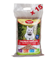 Bonny Nice Organik Çam Pelet Kedi Kumu 5 kg 9 l x 15 Paket