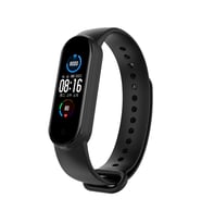 Xiaomi Mi Band 5 ve 6 Uyumlu Kordon Metal Tokalı (Siyah)
