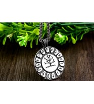 İskandinav Viking Runik Harfli Yggdrasil Yaşam Kolye - Hayat Ağacı Kolye
