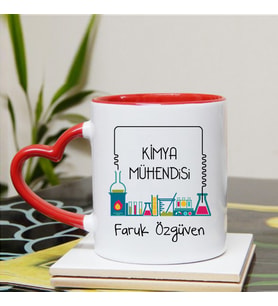 Kimya Mühendisi Kupa Bardağı Kalpli