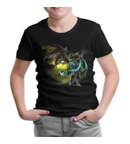 World of Warcraft - Illidan Stormrage Siyah Çocuk Tshirt