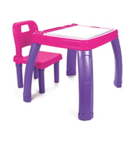 Pilsan Sandalyeli Çalışma Masası 03-402 - Aktivite Masası - Mor Pembe