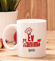 Ev Hanımına Hediye Beyaz Kupa Bardak