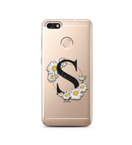 Papatya Harf Tasarım Süper Şeffaf Silikon Telefon Kılıfı Huawei P9 Lite (2017) M