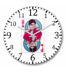Harry Potter Potter Of Diamonds Duvar Saati Bombeli Gercek Cam