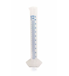 ISOLAB 100ml Plastik Mezür Mavi Skala (Çok Renkli)