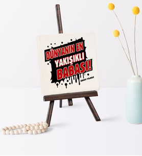 Babalar Gününe Özel Dünyanın En Yakışıklı Babası Şovaleli Doğal Taş  1