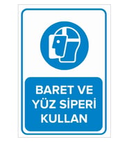 MIGNATIS - Baret Ve Yüz Siperini Kullan Levhası - Sac Malzeme 50x70cm