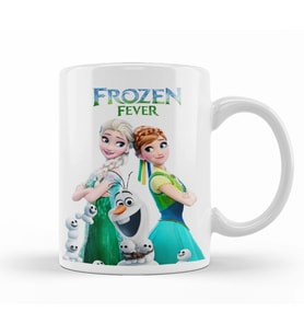 Elsa Anna Frozen Fever Olaf Kupa Bardak Porselen