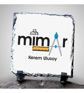 Mimara Hediye Taş Baskı (Beyaz)