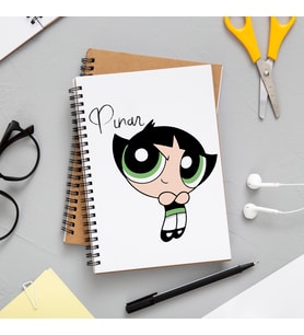 Powerpuff Girls Butttercup Defteri Kişiye Özel