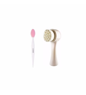 Pazariz Siyah Nokta Dudak Peeling ve Yüz Temizleme Fırçası İkili Paket