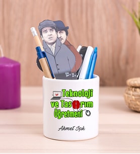 Teknoloji ve Tasarım Öğretmeni Seramik Kalemlik