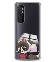 Kılıfland Xiaomi Mi Note 10 Lite Kılıf Silikon Resimli Kapak Kawaii Cat Stok 38