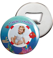 Kırmızı Balık Konsept Açacaklı Magnet Kişiye Özel