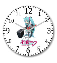 Hatsune Miku Duvar Saati Bombeli Gercek Cam
