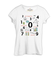 Matematik - Aritmetik Beyaz Kadın Tshirt