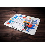 Kişiye Özel Gazateci Tasarımlı Mouse Pad (Renksiz)