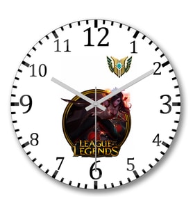 League Of Legends Katarina Lol Duvar Saati Bombeli Gercek Cam