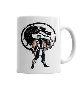 Mortal Kombat Ninja Masculino Kupa Bardak Porselen