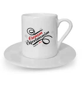 BK Gift Kişiye Özel Canım Öğretmenim Türk Kahvesi Fincanı  2
