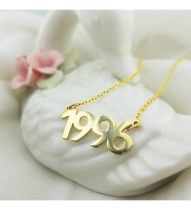 Vaoov 925 Ayar Gümüş Tarih Kolye