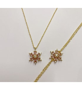 Lotus Kolye Bileklik Set