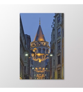 Arty Tablo Galata Kulesi Tablo (Karışık)