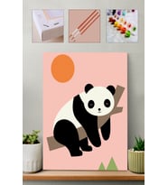 Sayılarla Boyama Seti -  Panda (Çocuklar İçin)